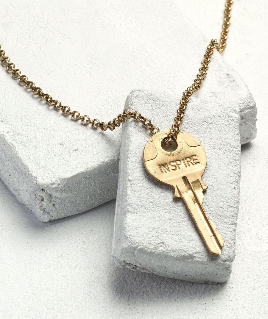 The Giving Keys Dark Bronze Key Necklace